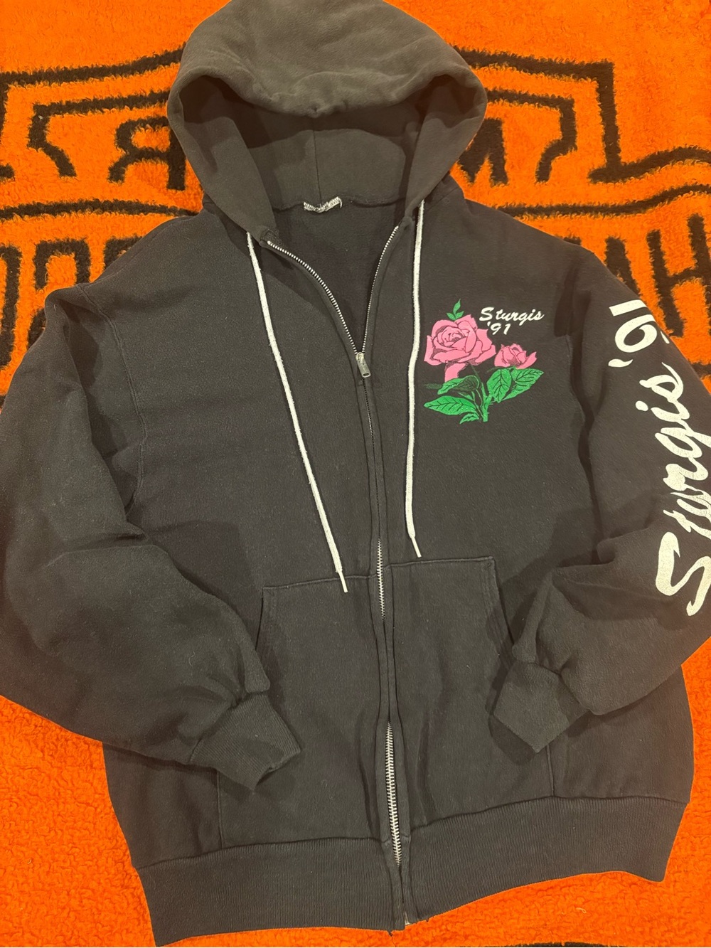 Vintage 1991 sturgis bike week zip up
